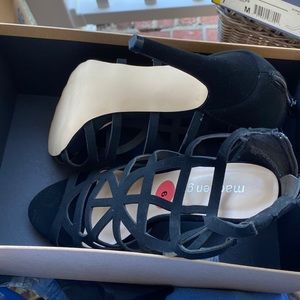 Black suede heels Madden Girl size 6